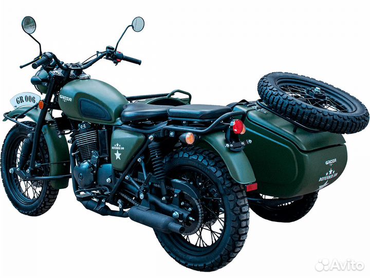 Мотоцикл с коляской groza defender 500