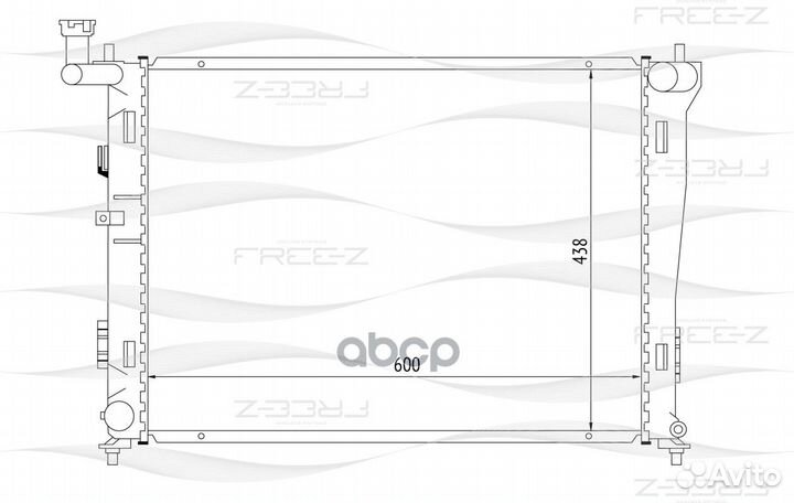 Радиатор hyundai i30 07-KIA Cee'd 06- KK0220