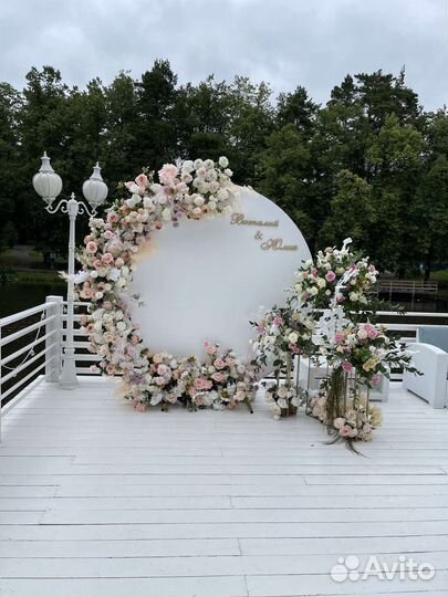 Цветочное оформление свадьбы, юбилея