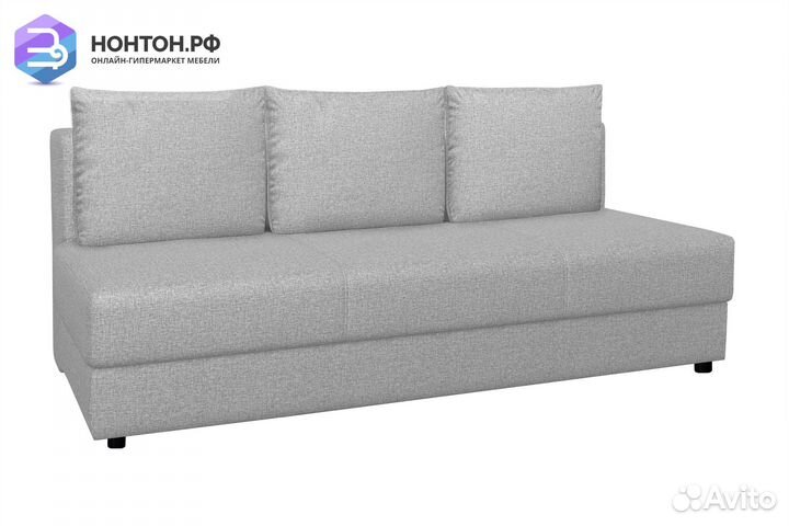 Диван еврокнижка Лира жаккард светло-серый