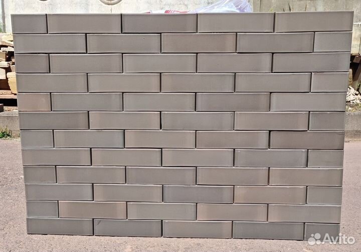 Кирпич Графит Гладкий