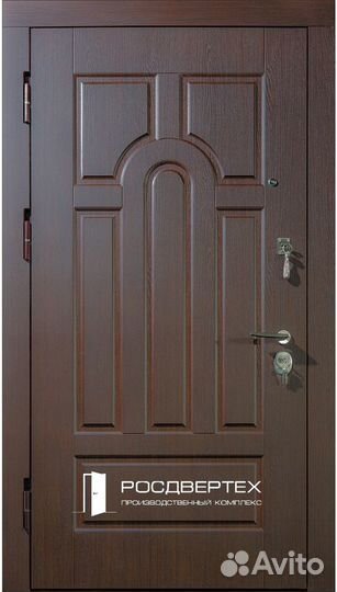 Дверь входная металлическая с зеркалом