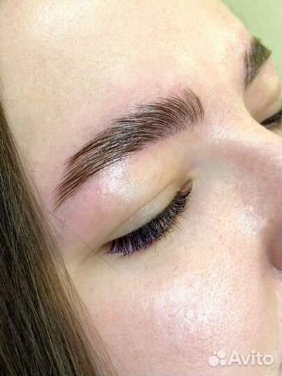 Оформление и окрашивание бровей, ламинирование