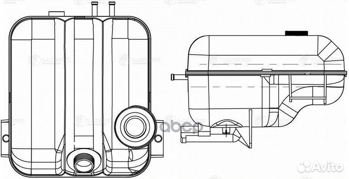 Бачок расширит. охл. жидкости LET1014 luzar