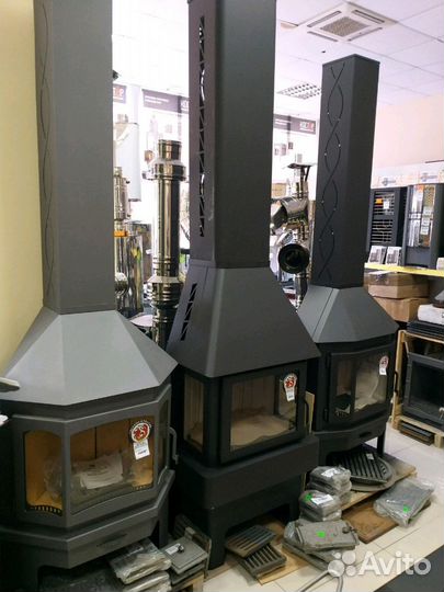 Камин Бавария 3 стекла