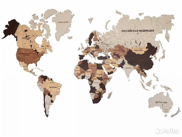 Деревянные карты мира в Кострома