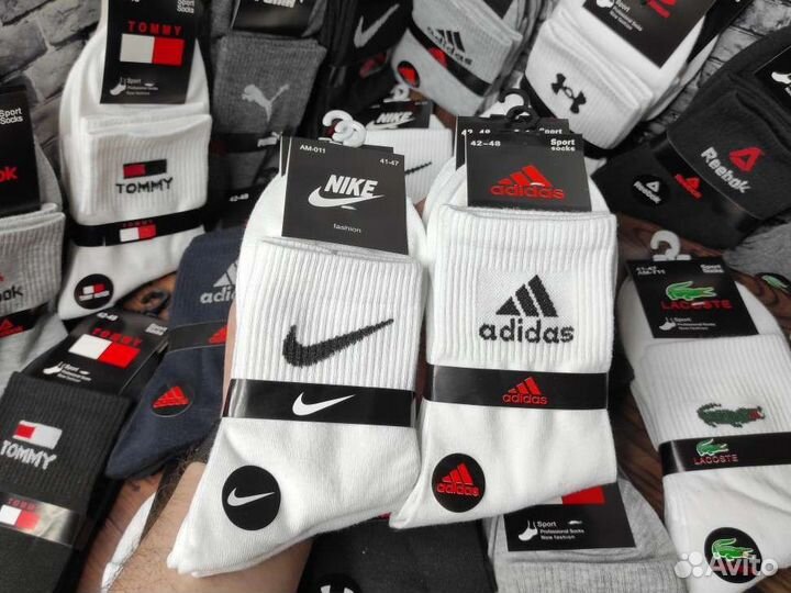 Носки Nike Adidas Reebok Puma мужские