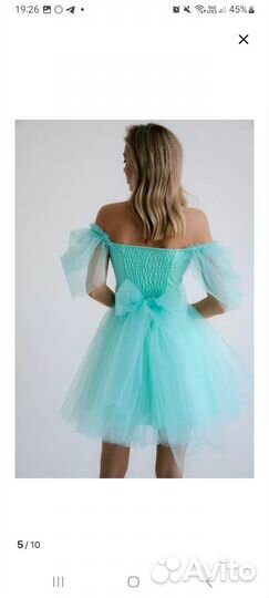 Вечернее платье короткое пышное