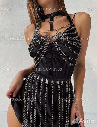 Портупея гартеры маска кошки наручники