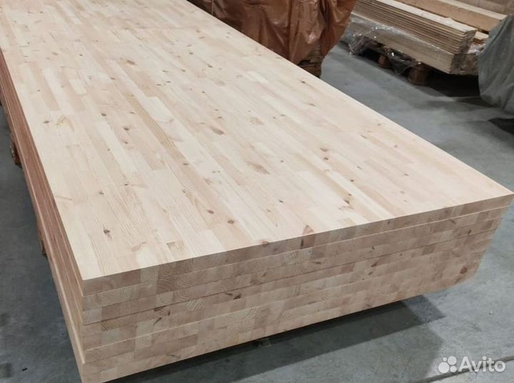 Мебельный щит 18*300*4000 мм сорт C, сращенный