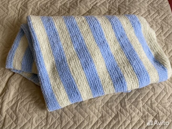 Плед детский вязаный ручная работа