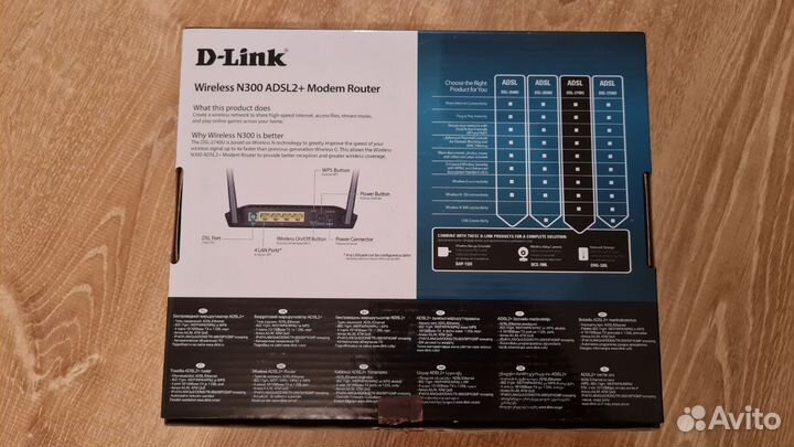 Роутер D-Link DSL-2740U