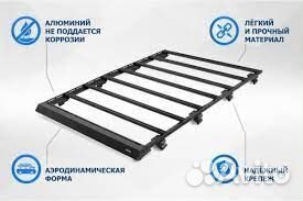 Багажник УАЗ Патриот 05- 1,23х1,815м алюминиевый