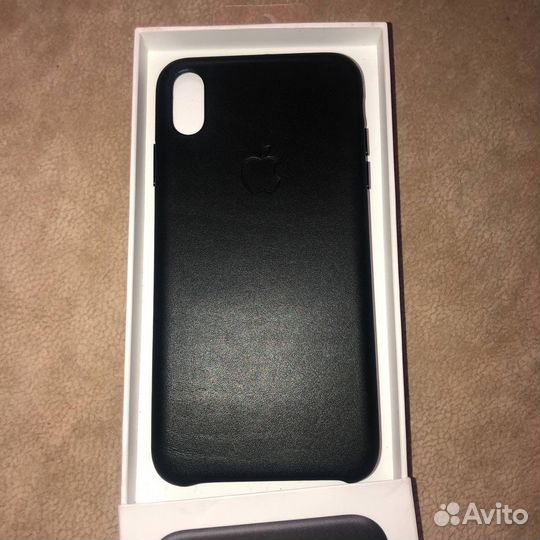 Кожаный чехол iPhone xs max