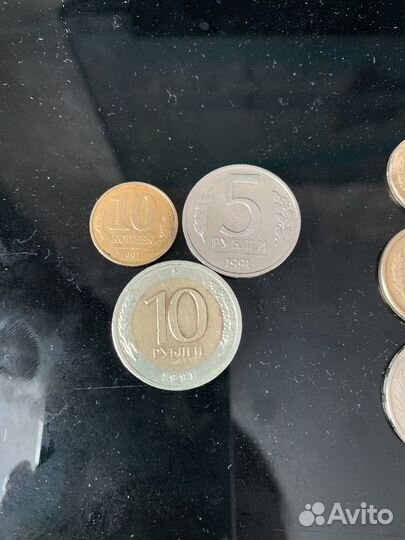 Монеты молодая россия 1991-1993, гкчп