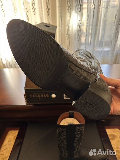 Ковбойские сопоги мужские из кракодила