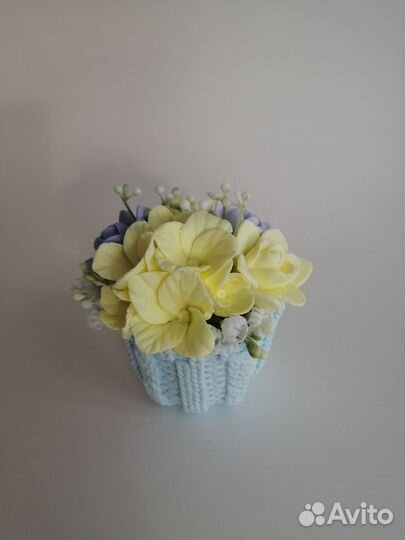 Букет цветов, мыло, цветы