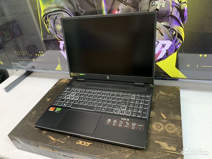 Игровой ноутбук acer Ryzen 7 7840H + RTX 4070