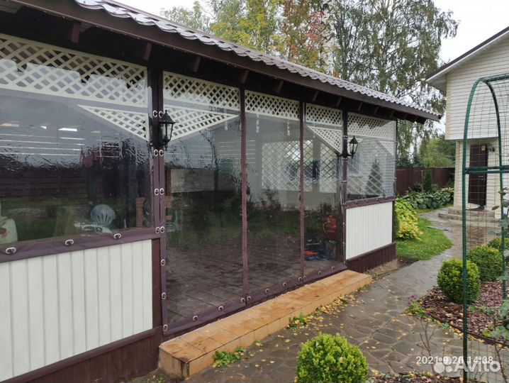 Мягкие окна для кафе летней веранды беседки