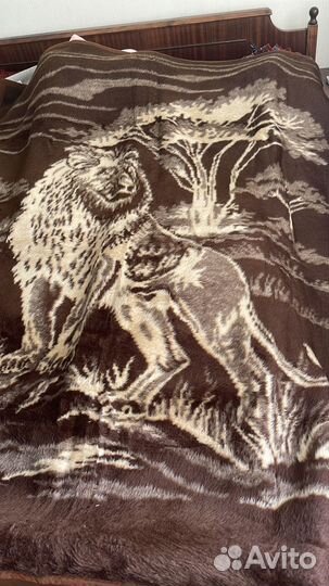 Плед СССР Львы (сделано в Югославии)