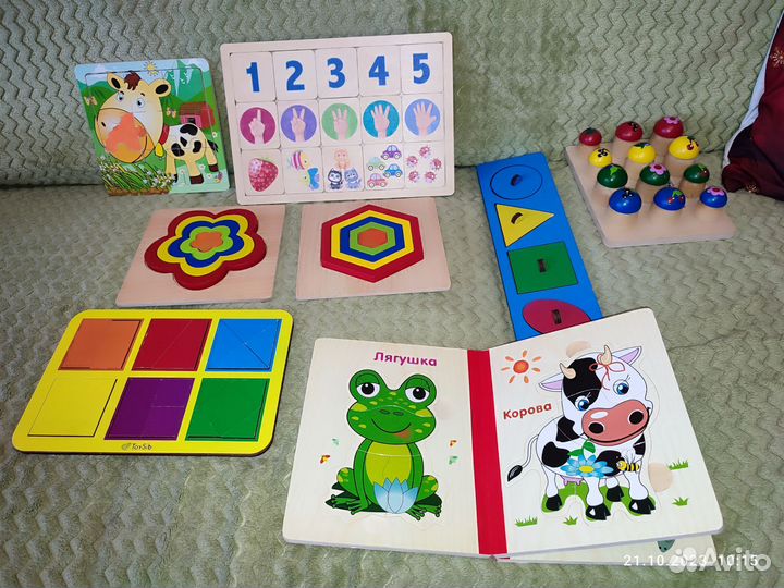 Развивающие деревянные игрушки