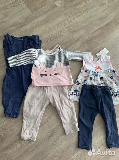 Пакет одежды для девочки 74-80 р