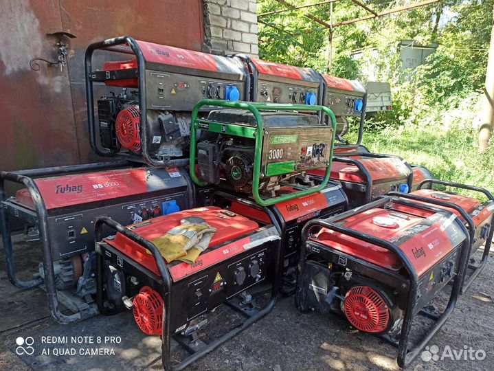 Аренда бензогенераторов 2-7.5 квт