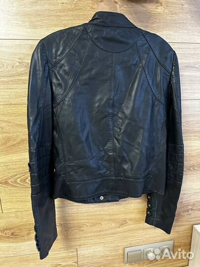 Куртка кожаная Mango Натуральная кожа