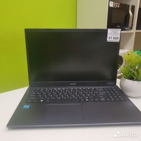 Ноутбук Acer Extensa ex215 54 31k4, чёрный Новый