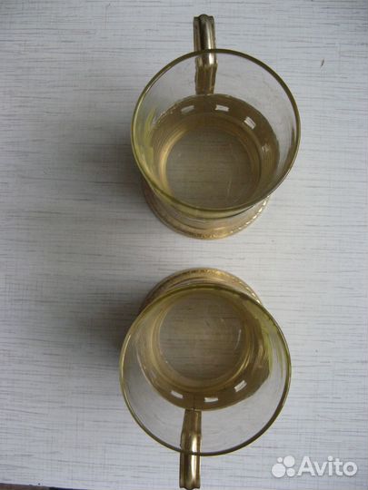 Стакан с подстаканником СССР