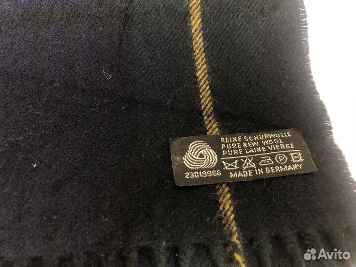 Немецкий Шерстяной Клетчатый Шарф