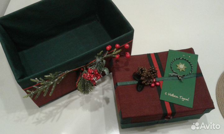 Новогодняя коробка 2 шт