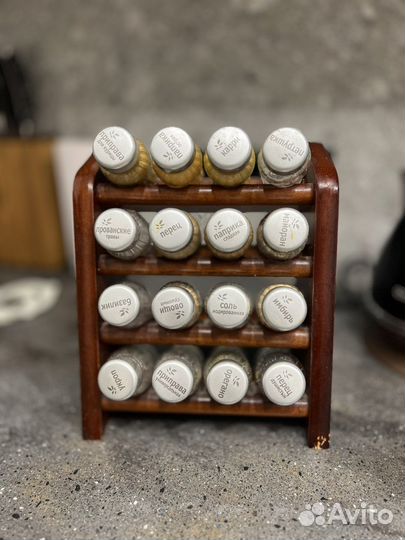 Подставка для специй с баночками gald