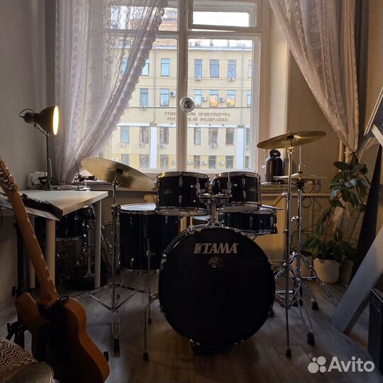 Настроенная, комплект с тарелками — установка