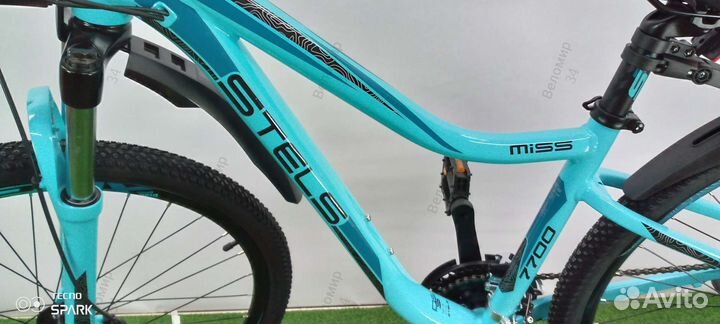 Велосипед 27,5 Miss 7700 Stels рост 15,5 бирюзовый