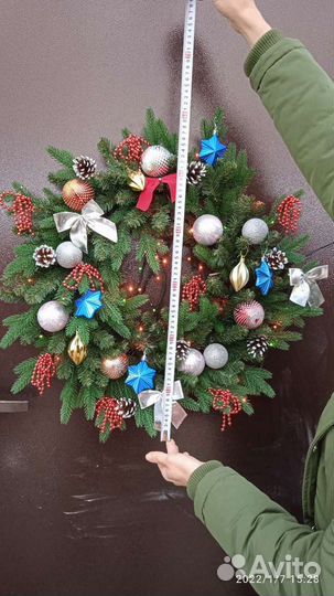 Рождественский венок, новогодняя ёлочка