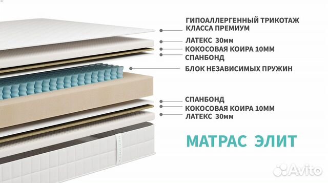 Матрас ортопедический Элит 80х200