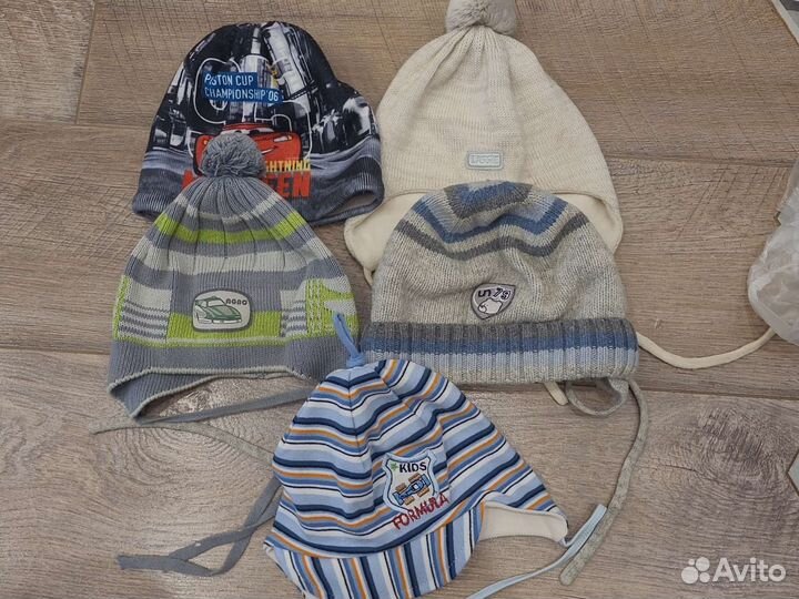 Шапки на мальчика 1,5-3 года 6шт