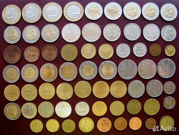Монеты Португалии и Италии