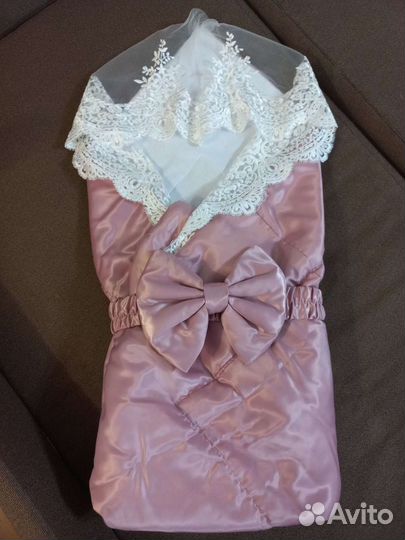 Конверт плед на выписку новорожденного