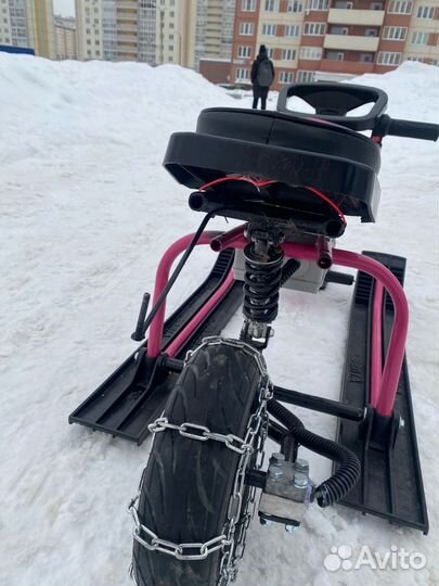 Детский электро снегокат