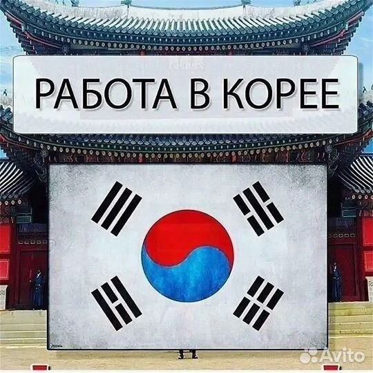 Работа в Южной Корее разнорабочий