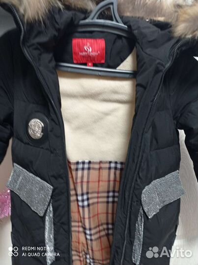 Пальто для девочки зимнее 8-10 л