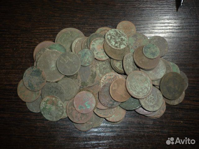 100 медных монет царская Россия