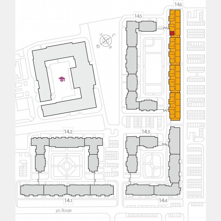 1-к. квартира, 36,9 м², 3/8 эт.