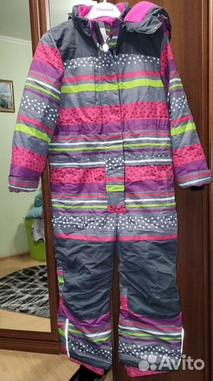 Комбинезон зимний, перчатки и варежки