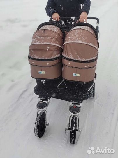 Коляска для двойни tfk
