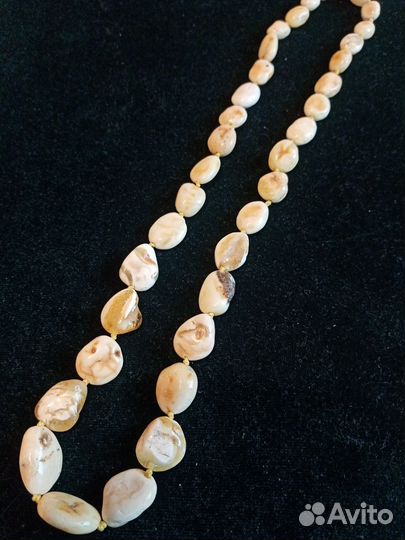 Янтарные бусы натуральные