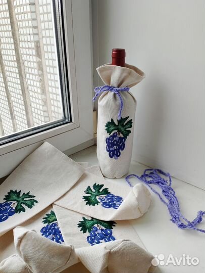 Подарочный мешочки для бутылки