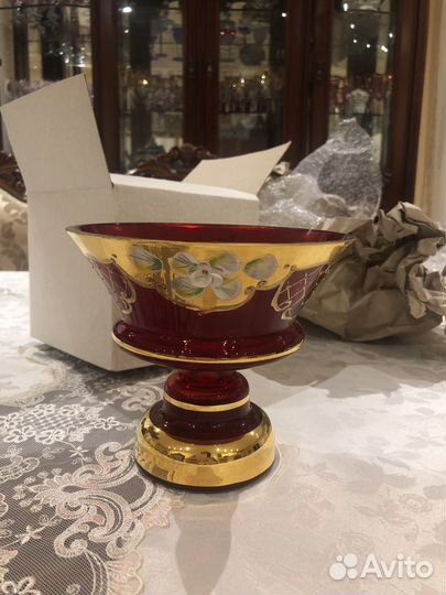 Ваза богемия для конфет, орехов